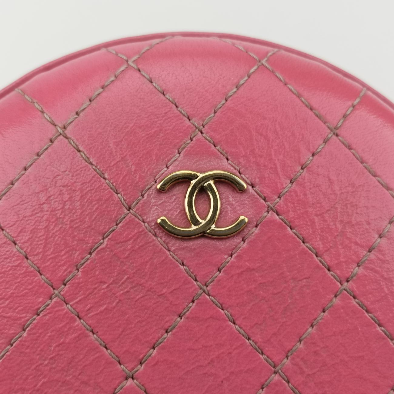 シャネル Chanel ショルダーバッグ レディース マトラッセ ラウンド ピンク ラムスキン AS0203 27147272