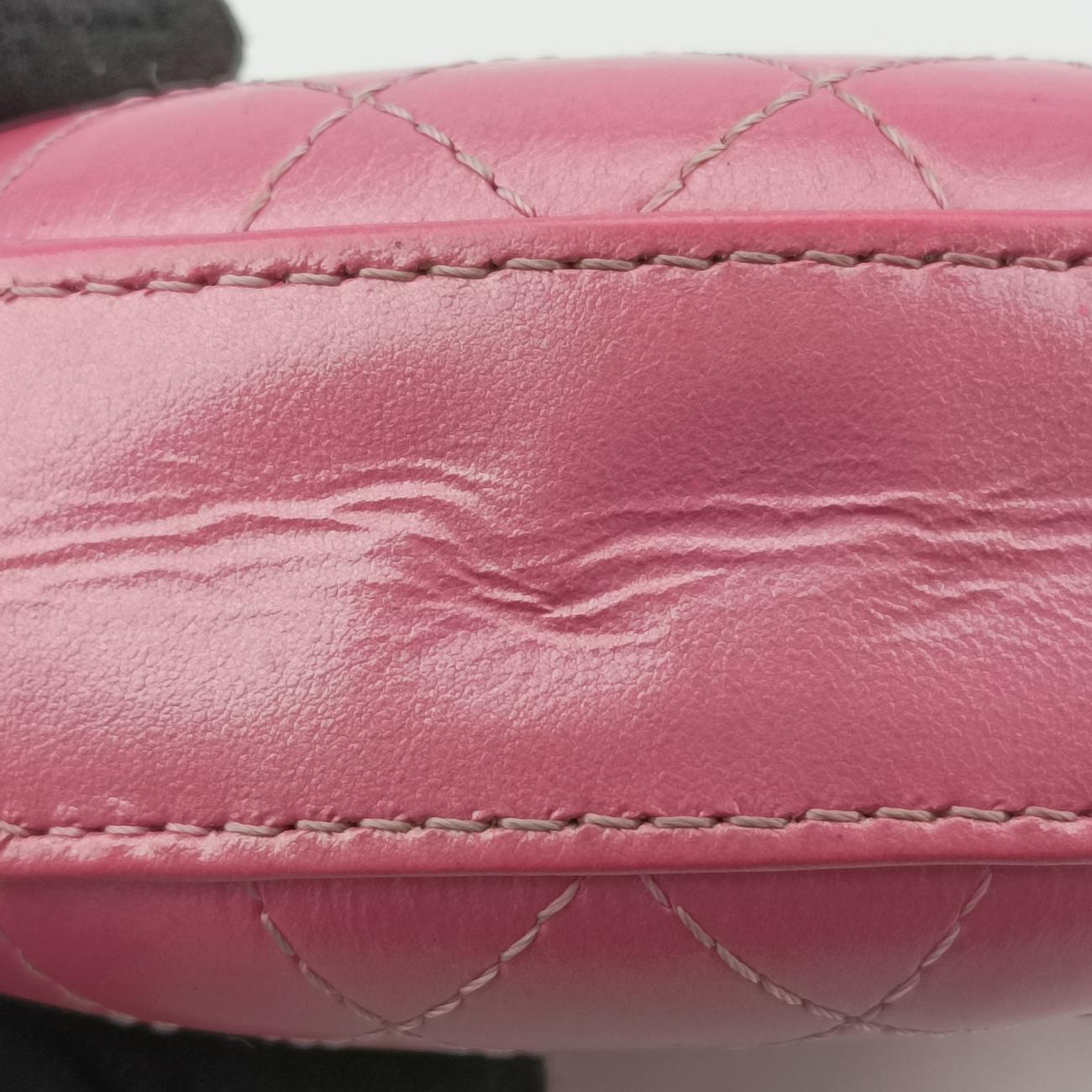 シャネル Chanel ショルダーバッグ レディース マトラッセ ラウンド ピンク ラムスキン AS0203 27147272