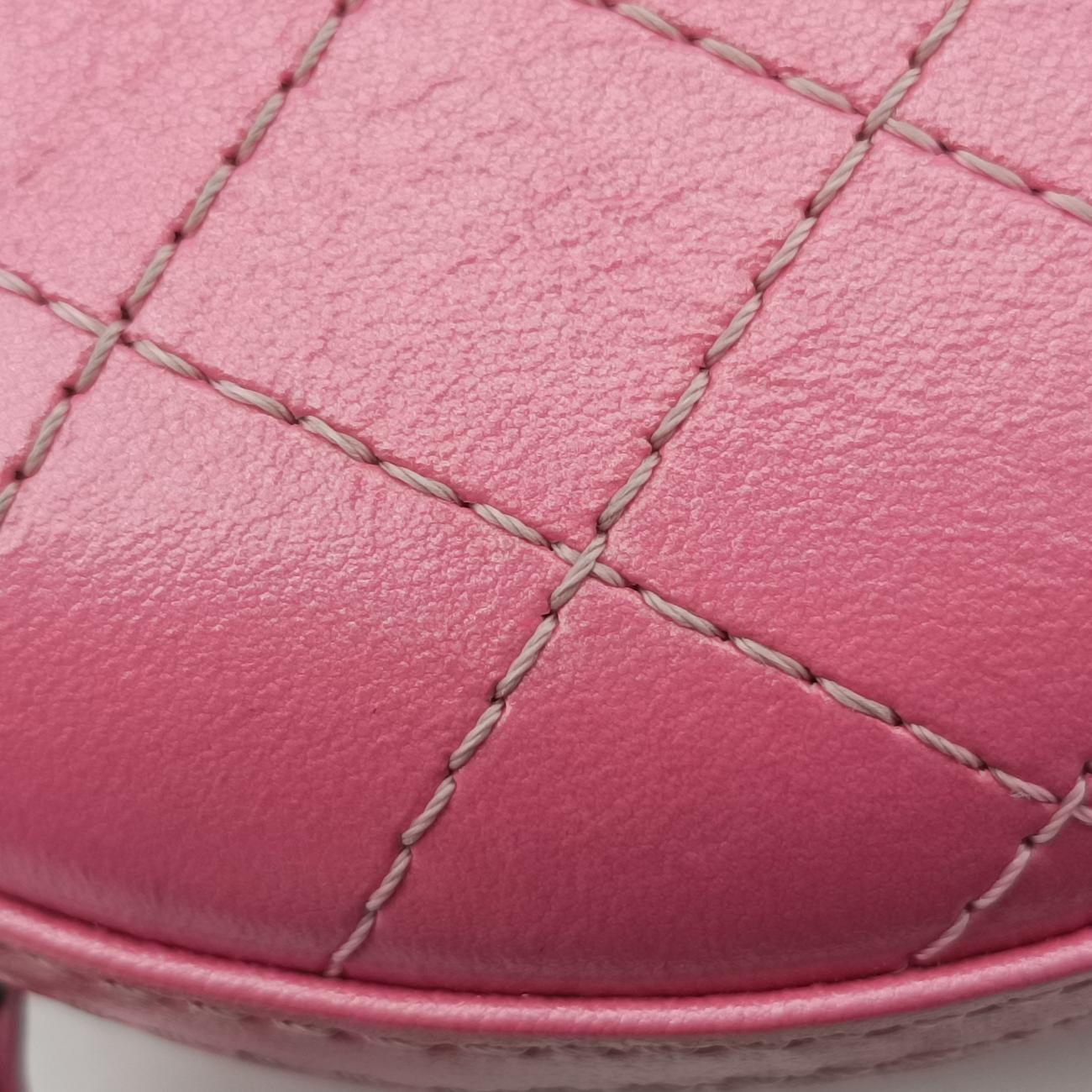 シャネル Chanel ショルダーバッグ レディース マトラッセ ラウンド ピンク ラムスキン AS0203 27147272