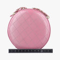 シャネル Chanel ショルダーバッグ レディース マトラッセ ラウンド ピンク ラムスキン AS0203 27147272