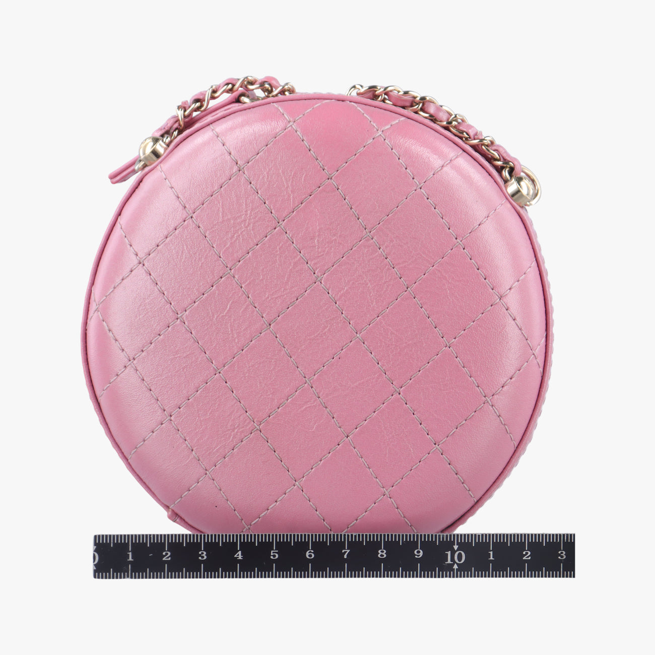 シャネル Chanel ショルダーバッグ レディース マトラッセ ラウンド ピンク ラムスキン AS0203 27147272