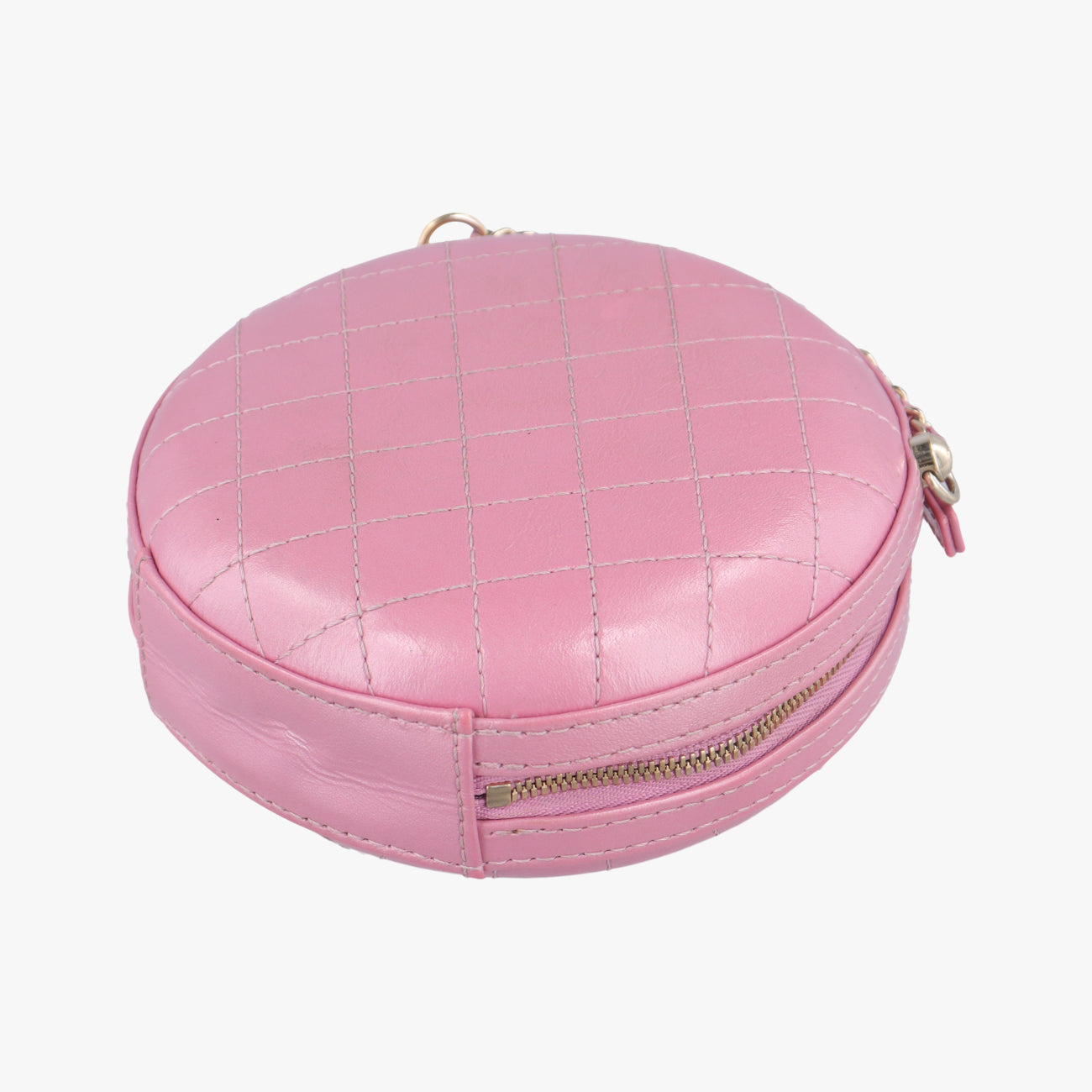 シャネル Chanel ショルダーバッグ レディース マトラッセ ラウンド ピンク ラムスキン AS0203 27147272