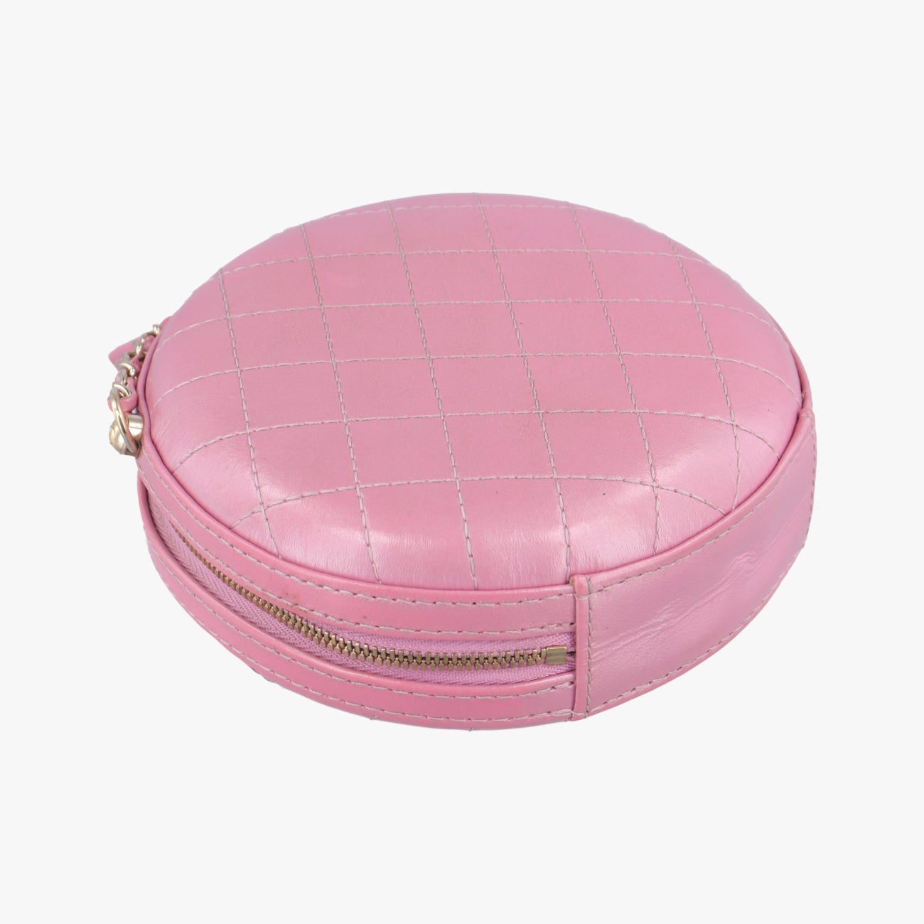 シャネル Chanel ショルダーバッグ レディース マトラッセ ラウンド ピンク ラムスキン AS0203 27147272