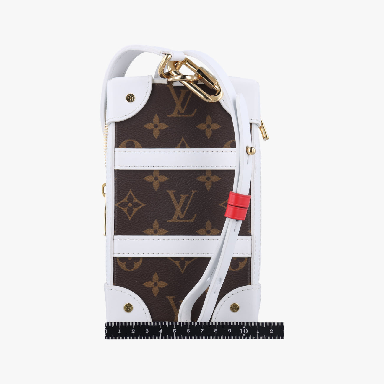 Soft Trunk Phone Box brown×white Monogram Canvas×calf leather M80102 TJ4250ソフトトランク フォーンボックス モノグラム/ブラウン系×ホワイト モノグラムキャンバス×カーフレザー M80102 TJ4250
