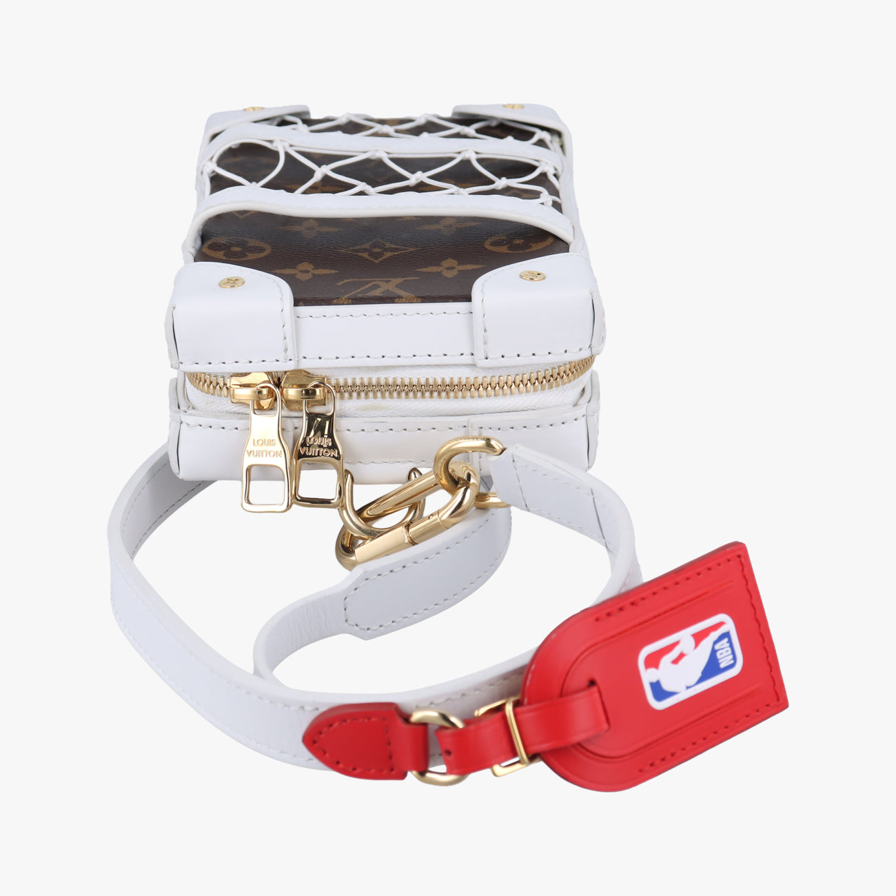 Soft Trunk Phone Box brown×white Monogram Canvas×calf leather M80102 TJ4250ソフトトランク フォーンボックス モノグラム/ブラウン系×ホワイト モノグラムキャンバス×カーフレザー M80102 TJ4250