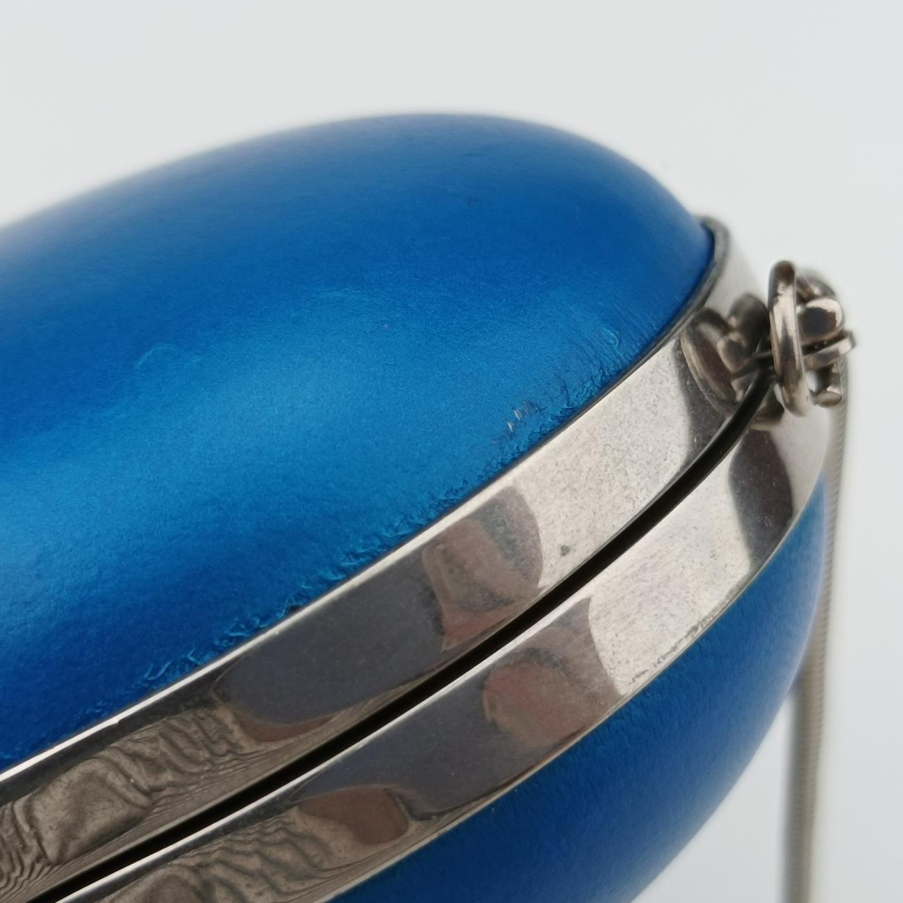 Love box heart Blue Leather 498434 BCI498434.0717ラブボックス ハート型 ブルー レザー 498434 BCI498434.0717