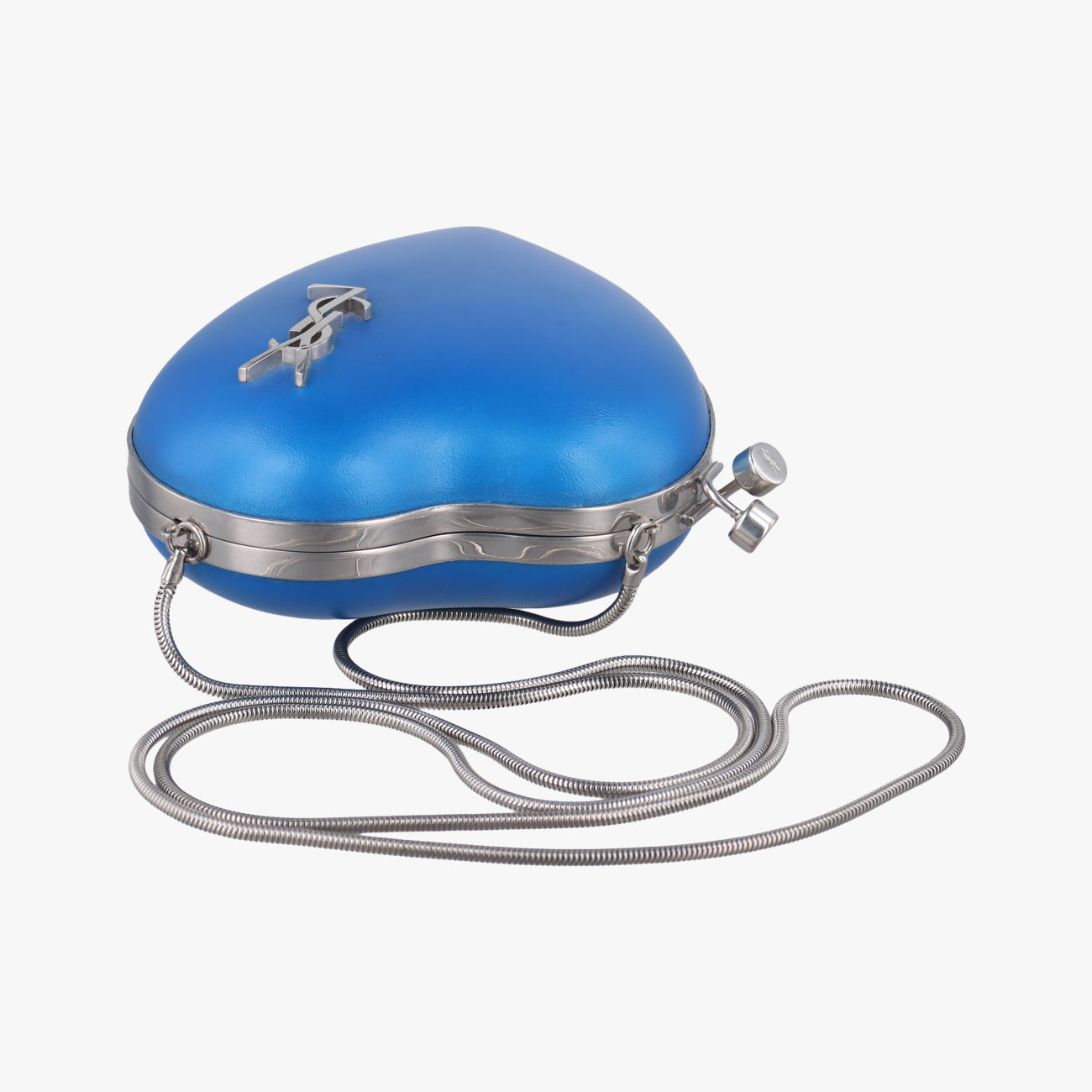 Love box heart Blue Leather 498434 BCI498434.0717ラブボックス ハート型 ブルー レザー 498434 BCI498434.0717