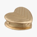 Love heart V stitch Golden Leather 446782 VLR446782.0716ラブハート Vステッチ ゴールド レザー 446782 VLR446782.0716