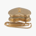 Love heart V stitch Golden Leather 446782 VLR446782.0716ラブハート Vステッチ ゴールド レザー 446782 VLR446782.0716