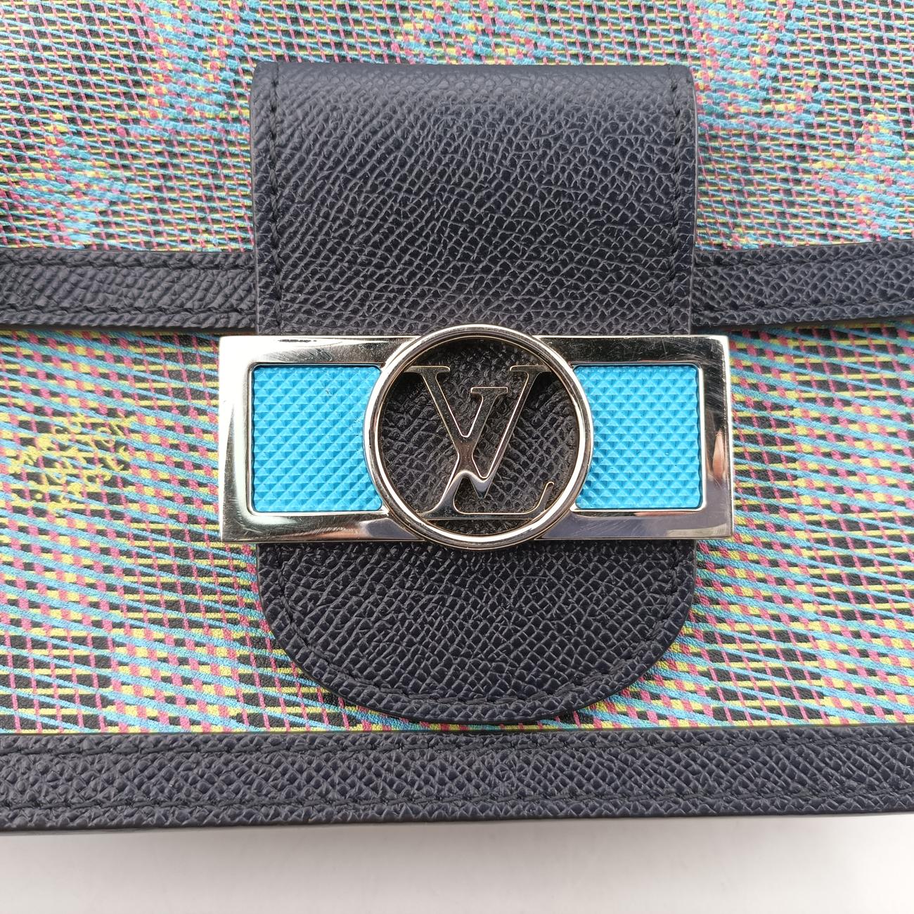 Mini Dauphine BLEU Leather M55454 FO2129ドーフィーヌMINI ブルー レザー M55454 FO2129
