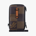NIGO collaboration Double phone pouch EBENE Damier Giant N40377 IC chipNIGOコラボ ダブルフォンポーチ エベヌ ダミエ ジャイアント N40377 ＩＣチップ