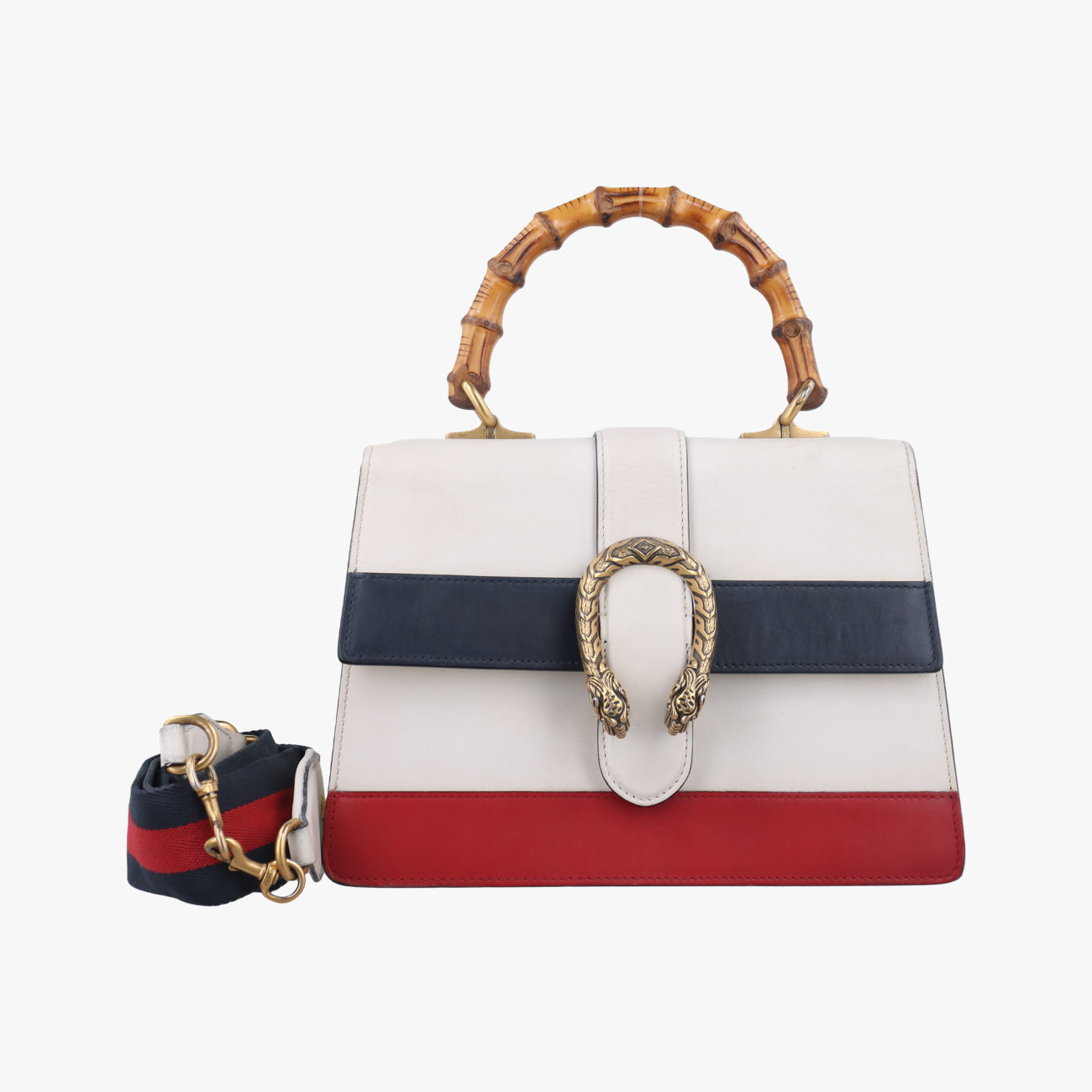 Dionysus White x navy x red Leather 448075 B021473973ディオニュソス ホワイト×ネイビー×レッド レザー 448075 B021473973