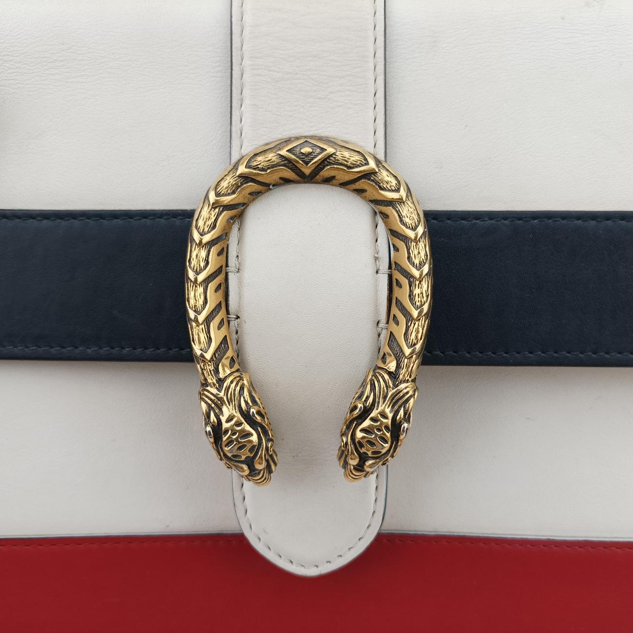 Dionysus White x navy x red Leather 448075 B021473973ディオニュソス ホワイト×ネイビー×レッド レザー 448075 B021473973