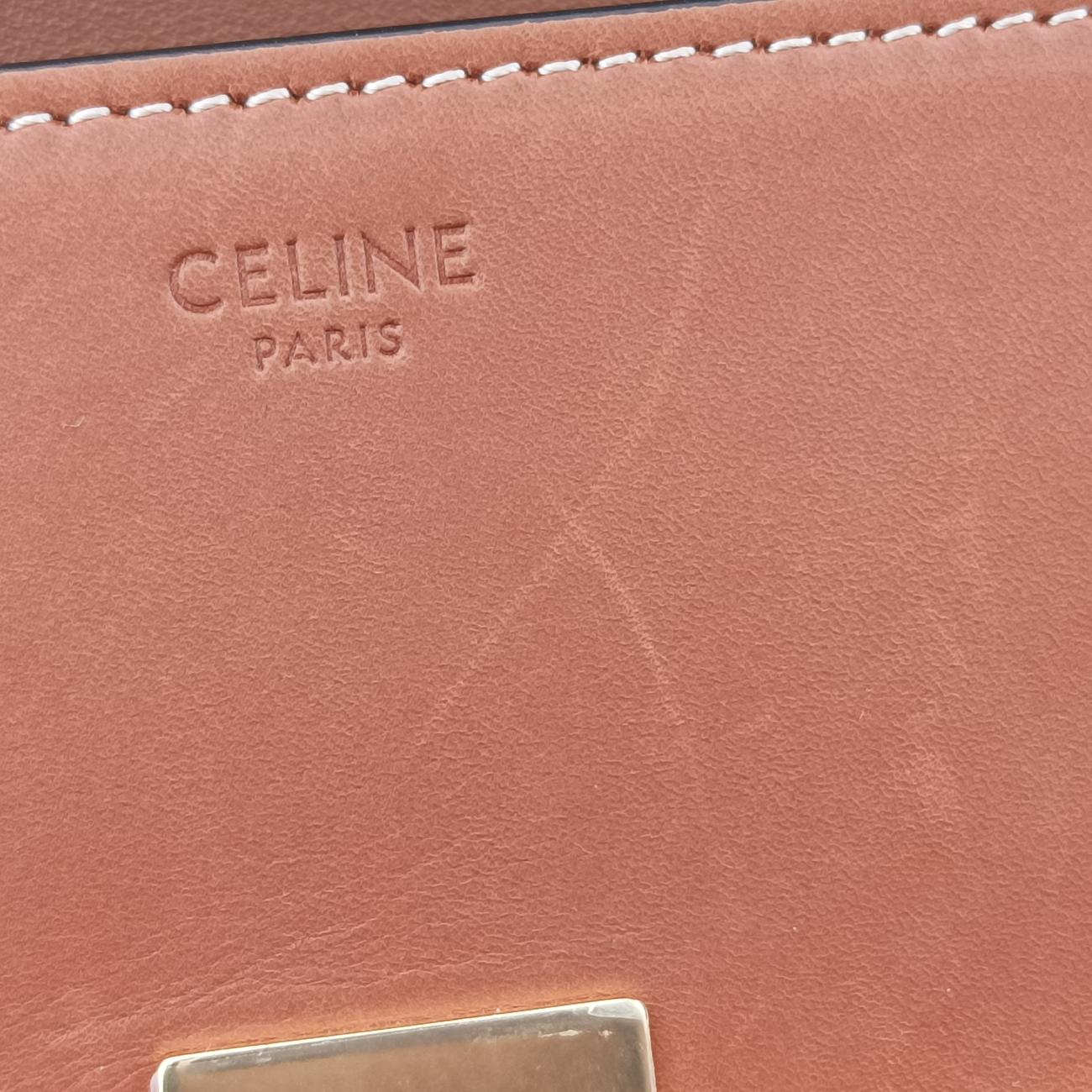 Triomphe Brown Leather  W-CU-3221トリオンフ ミディアム ブラウン レザー  W-CU-3221