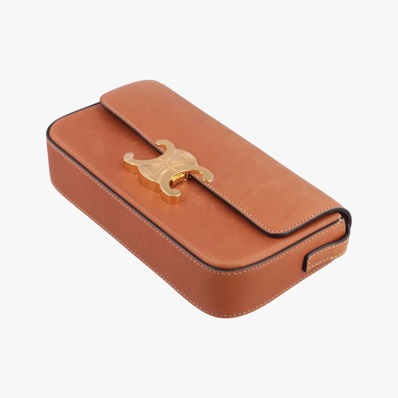 Triomphe Brown Leather  W-CU-3221トリオンフ ミディアム ブラウン レザー  W-CU-3221