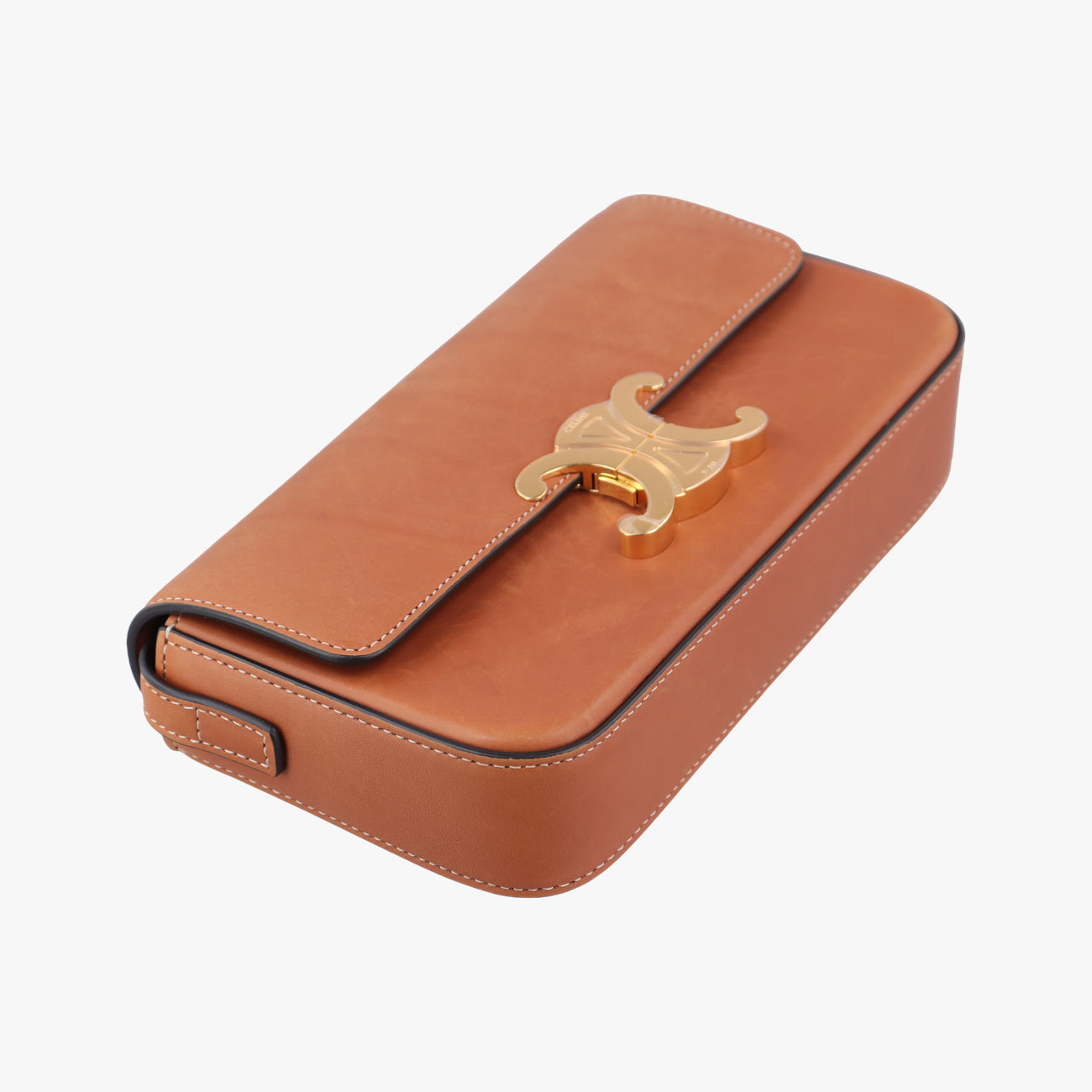 Triomphe Brown Leather  W-CU-3221トリオンフ ミディアム ブラウン レザー  W-CU-3221