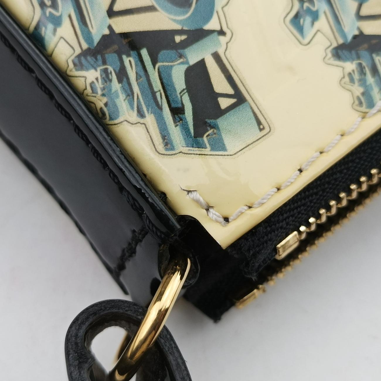 Pochette Accessoires Sticker White×multi Vernis M90928 DR0165ポシェット アクセソワール スティッカー ブロン×マルチ ヴェルニ M90928 DR0165