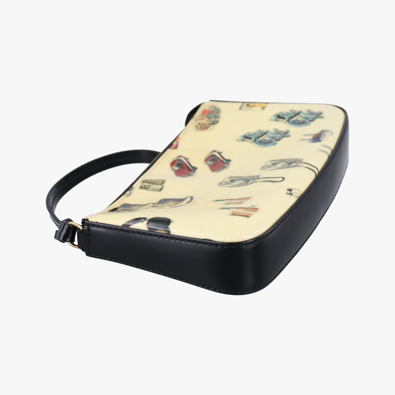 Pochette Accessoires Sticker White×multi Vernis M90928 DR0165ポシェット アクセソワール スティッカー ブロン×マルチ ヴェルニ M90928 DR0165