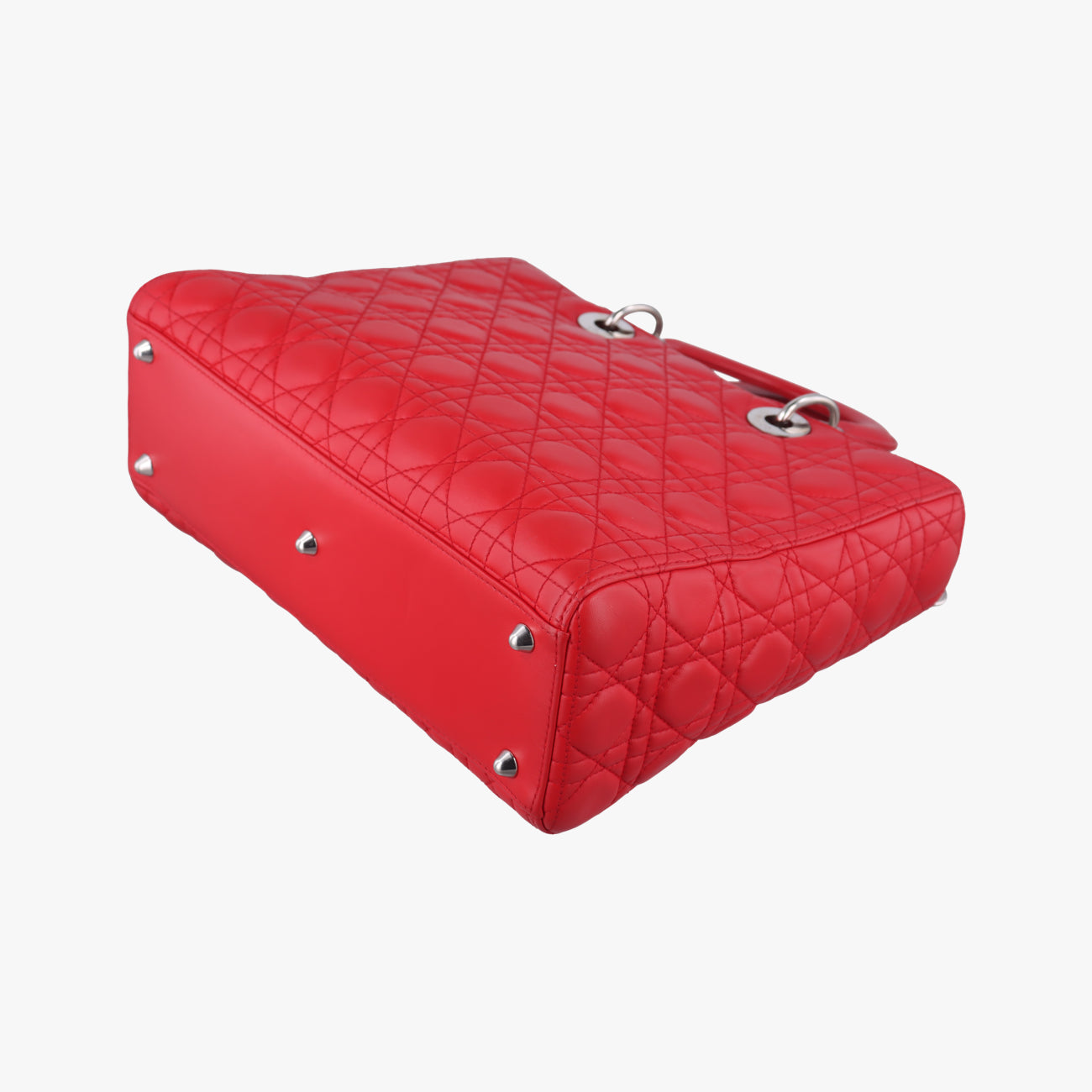 Lady Dior Red lambskin  16-BO-0113レディディオール レッド ラムスキン  16-BO-0113