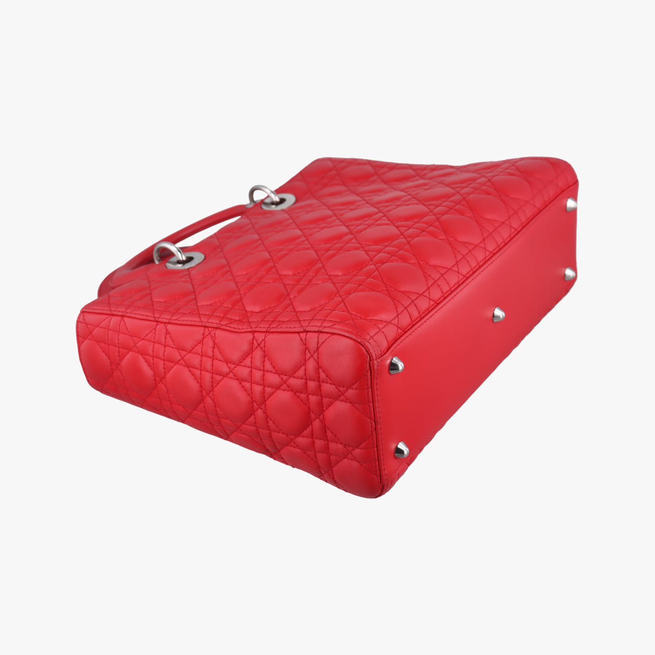 Lady Dior Red lambskin  16-BO-0113レディディオール レッド ラムスキン  16-BO-0113