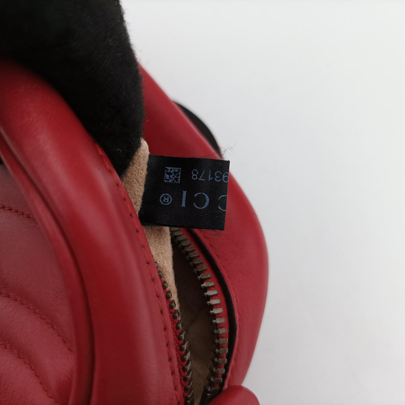 GG Marmont Red Leather 447632 D024293178GGマーモント レッド レザー 447632 D024293178