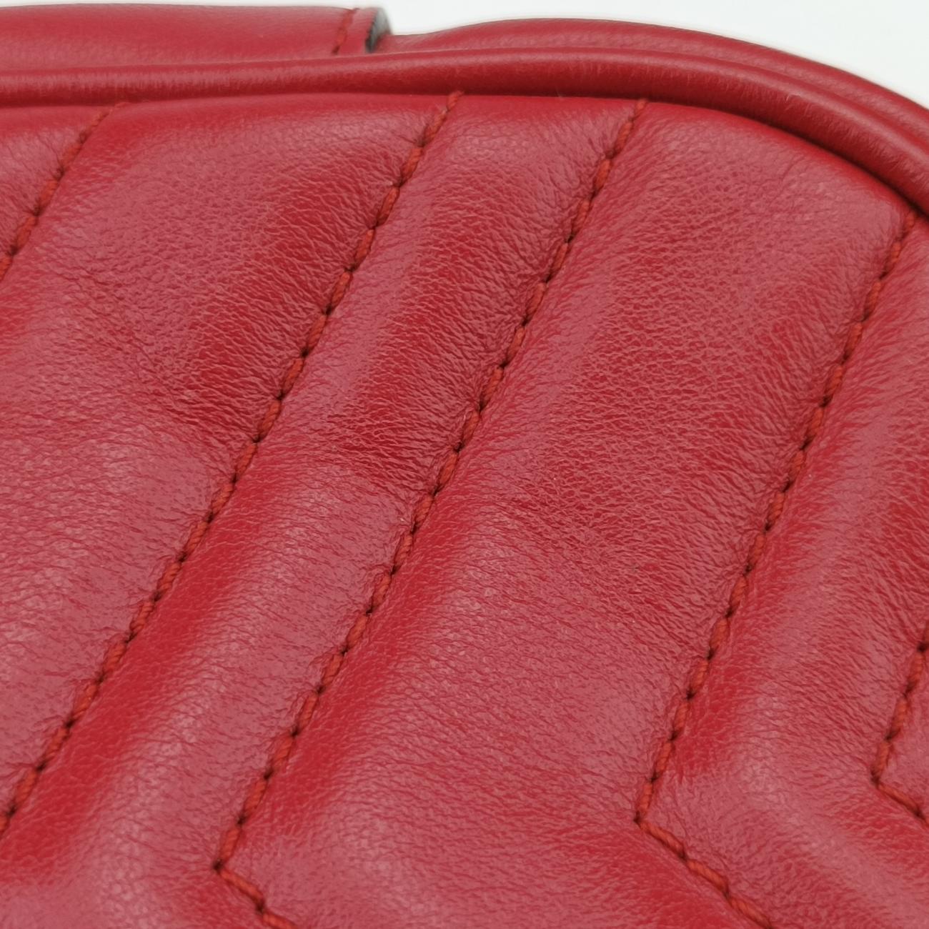 GG Marmont Red Leather 447632 D024293178GGマーモント レッド レザー 447632 D024293178