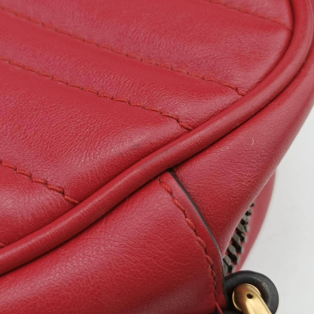 GG Marmont Red Leather 447632 D024293178GGマーモント レッド レザー 447632 D024293178
