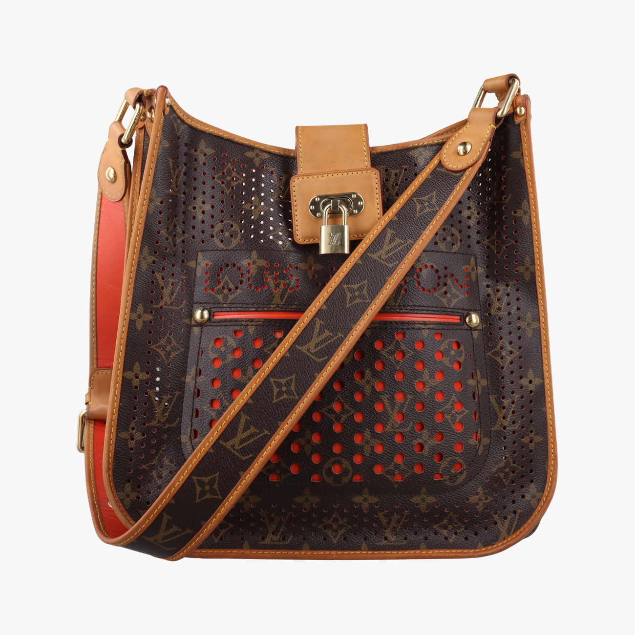 Musette brown×Orange Monogram Perforated M95174ミュゼット モノグラム/ブラウン系×オランジュ モノグラム ペルフォ M95174