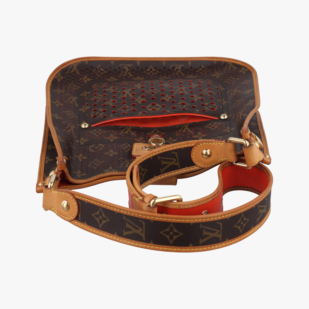 Musette brown×Orange Monogram Perforated M95174ミュゼット モノグラム/ブラウン系×オランジュ モノグラム ペルフォ M95174