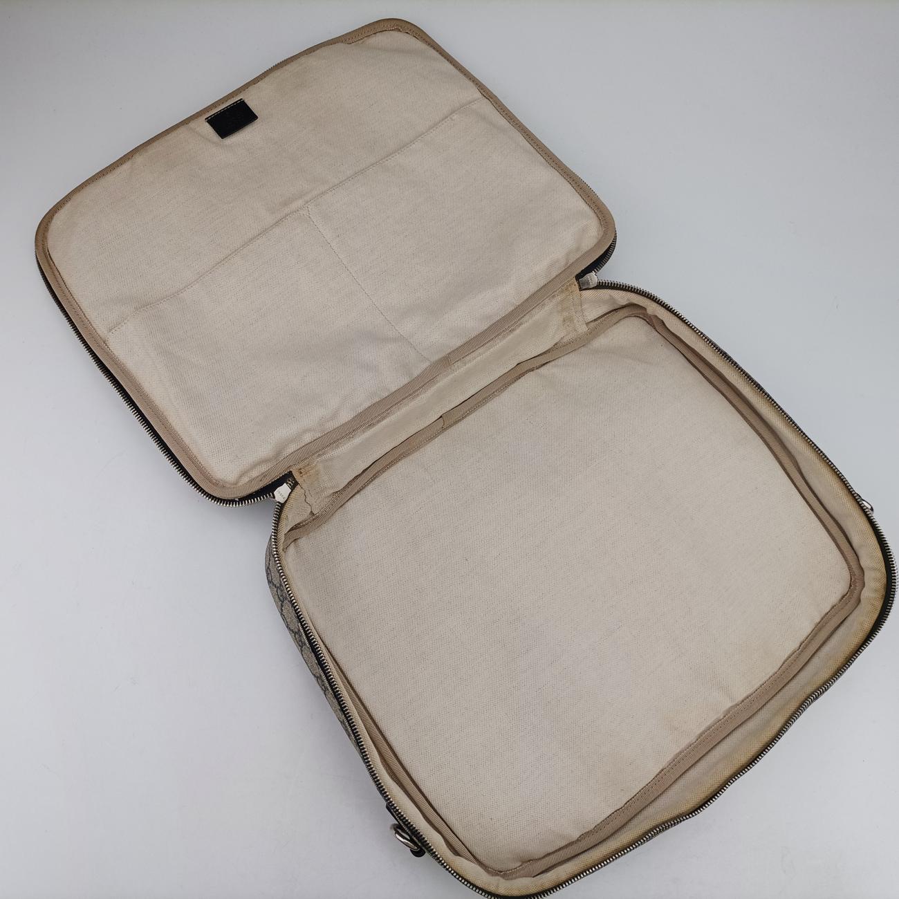 GG Supreme Briefcase Business Navy PVC coated canvas 223667 A012328320GGスプリーム ブリーフケース ビジネス ネイビー PVCコーティングキャンバス 223667 A012328320