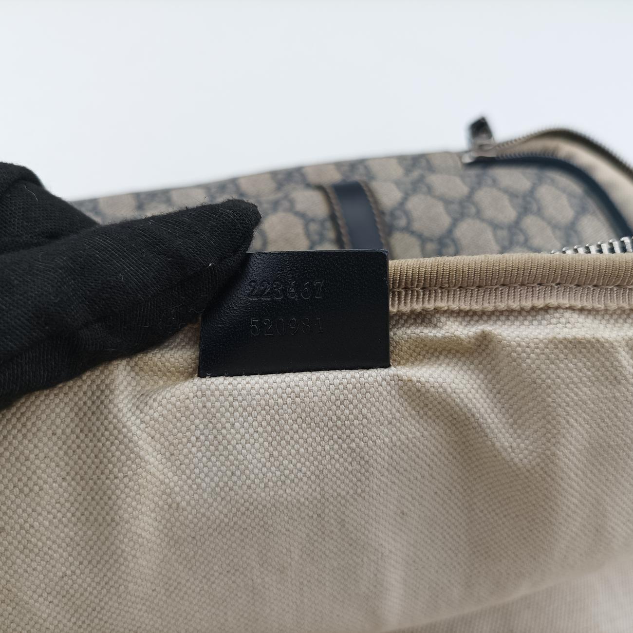 GG Supreme Briefcase Business Navy PVC coated canvas 223667 A012328320GGスプリーム ブリーフケース ビジネス ネイビー PVCコーティングキャンバス 223667 A012328320