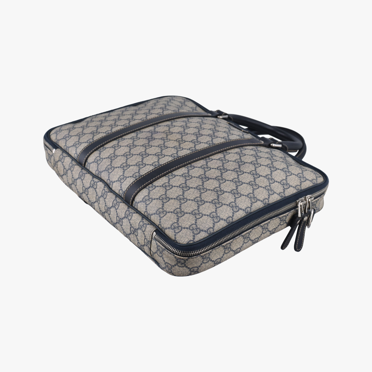 GG Supreme Briefcase Business Navy PVC coated canvas 223667 A012328320GGスプリーム ブリーフケース ビジネス ネイビー PVCコーティングキャンバス 223667 A012328320