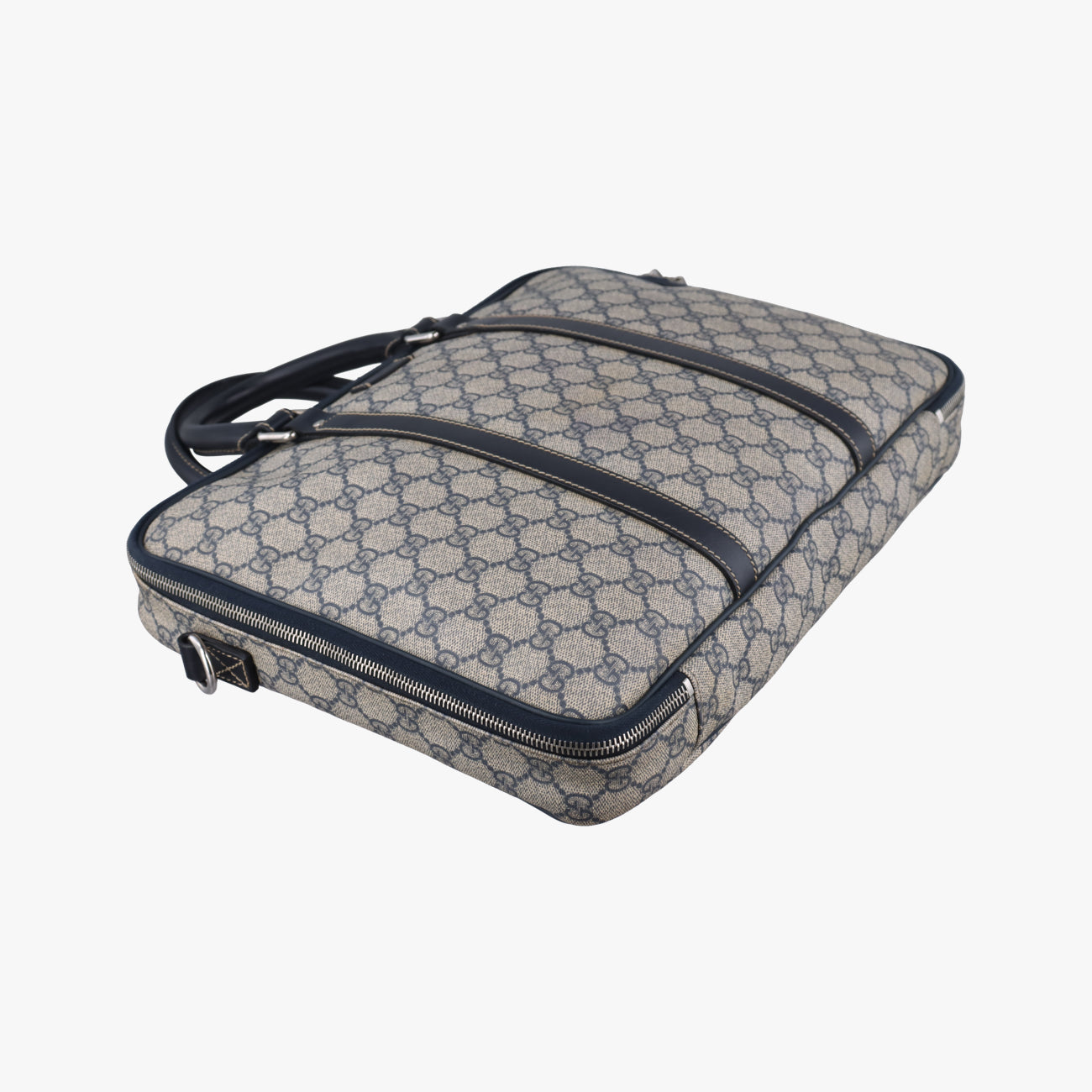 GG Supreme Briefcase Business Navy PVC coated canvas 223667 A012328320GGスプリーム ブリーフケース ビジネス ネイビー PVCコーティングキャンバス 223667 A012328320