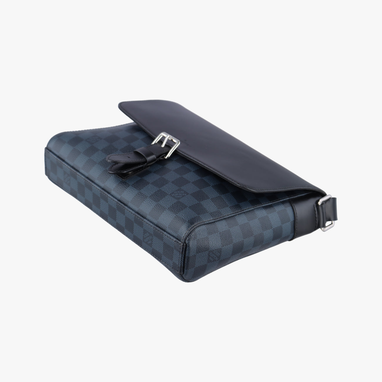Newport Messenger PM black x blue Damier Cobalt N41587 DR3166ニューポート メッセンジャーPM ブラック x ブルー ダミエ コバルト N41587 DR3166