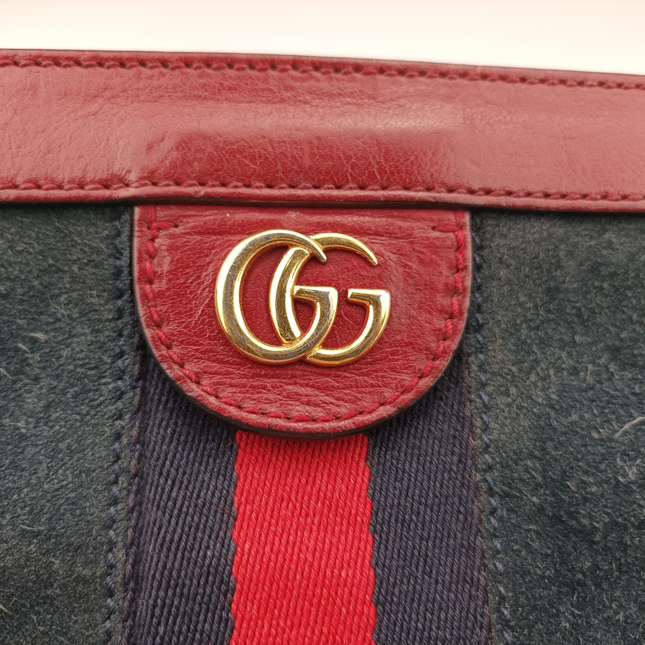 Ophidia Blue×red Suede × leather 503877 H025926426オフィディア ブルー×レッド スエード×レザー 503877 H025926426