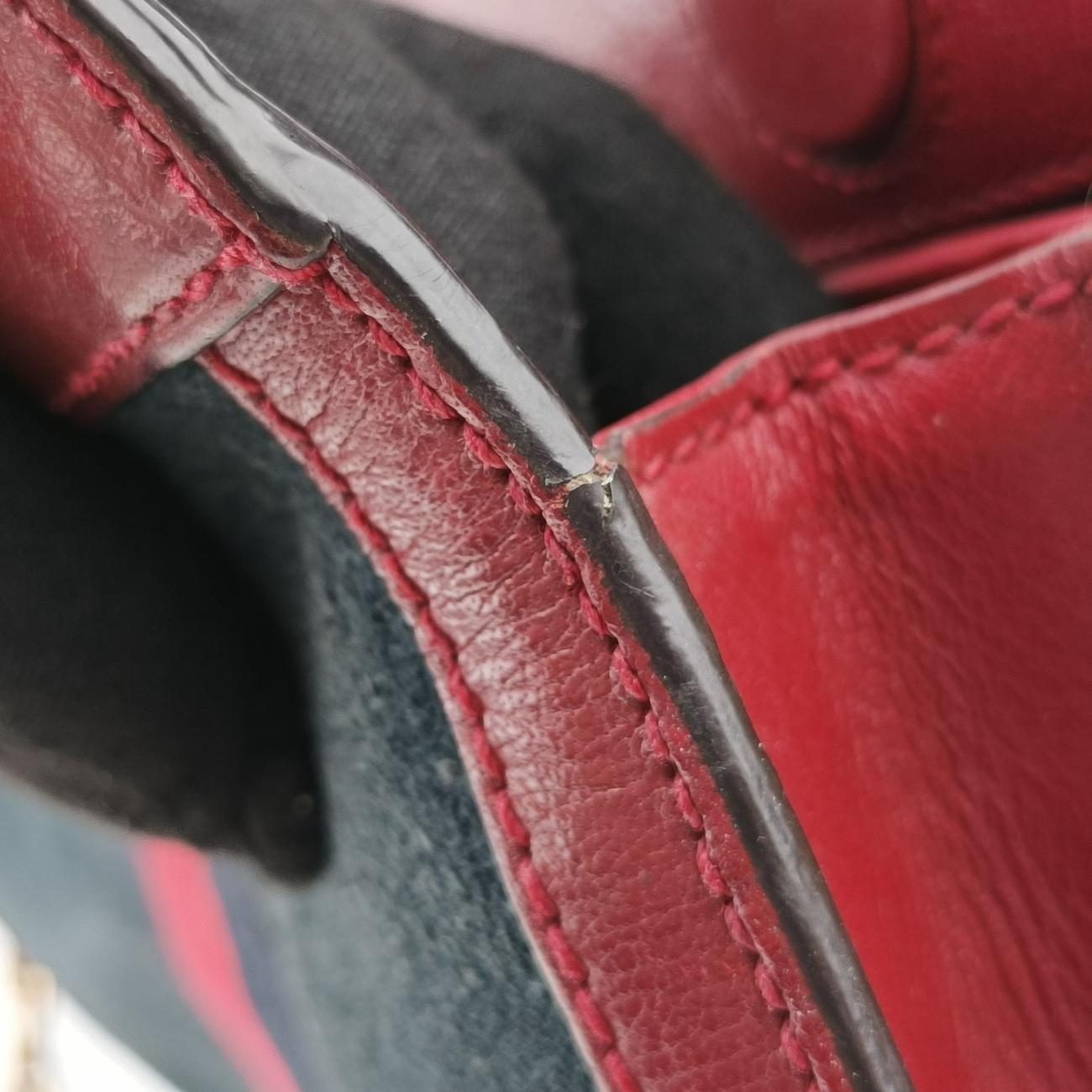 Ophidia Blue×red Suede × leather 503877 H025926426オフィディア ブルー×レッド スエード×レザー 503877 H025926426