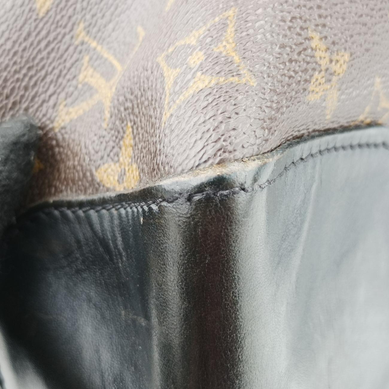 TORRES Brown×black Monogram Macassar×calf leather M40387 SR0122トーレス モノグラム/ブラウン系×ブラック モノグラムマカサー×カーフレザー M40387 SR0122