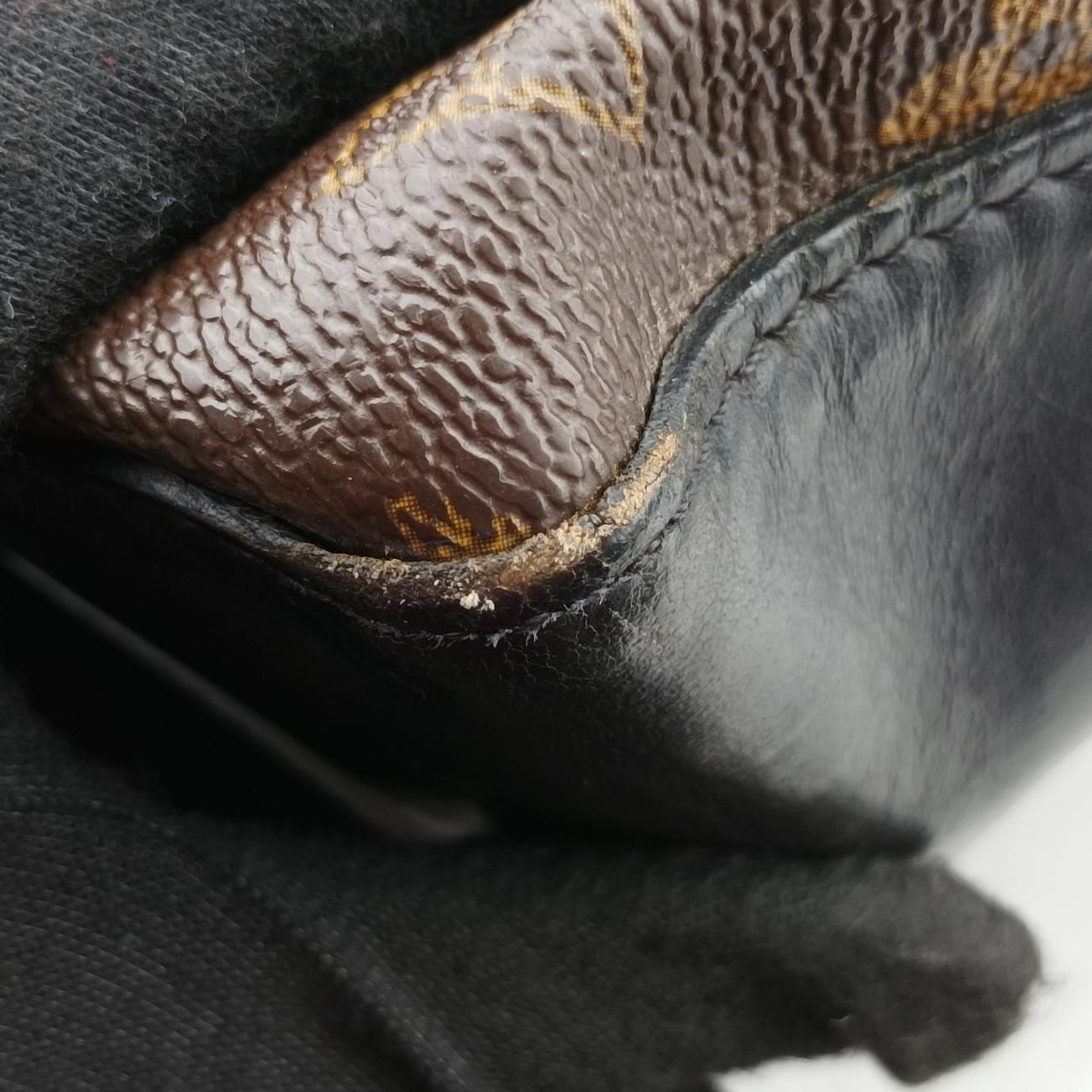 TORRES Brown×black Monogram Macassar×calf leather M40387 SR0122トーレス モノグラム/ブラウン系×ブラック モノグラムマカサー×カーフレザー M40387 SR0122