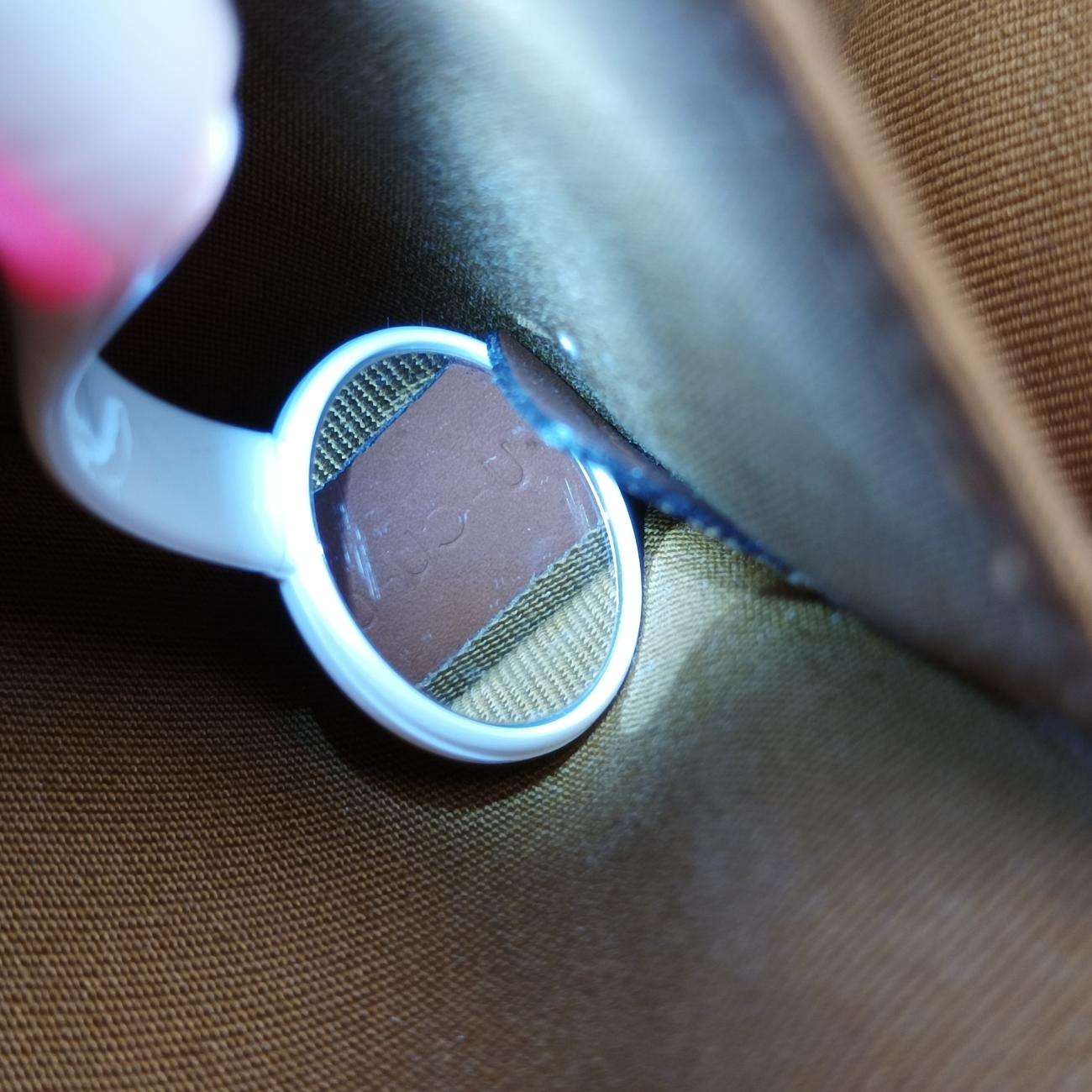 FOLCO Triomphe White×brown PVC coated canvas  U-CU-0241ファルコ トリオンフ ホワイト×ブラウン PVCコーティングキャンバス  U-CU-0241