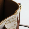 FOLCO Triomphe White×brown PVC coated canvas  U-CU-0241ファルコ トリオンフ ホワイト×ブラウン PVCコーティングキャンバス  U-CU-0241