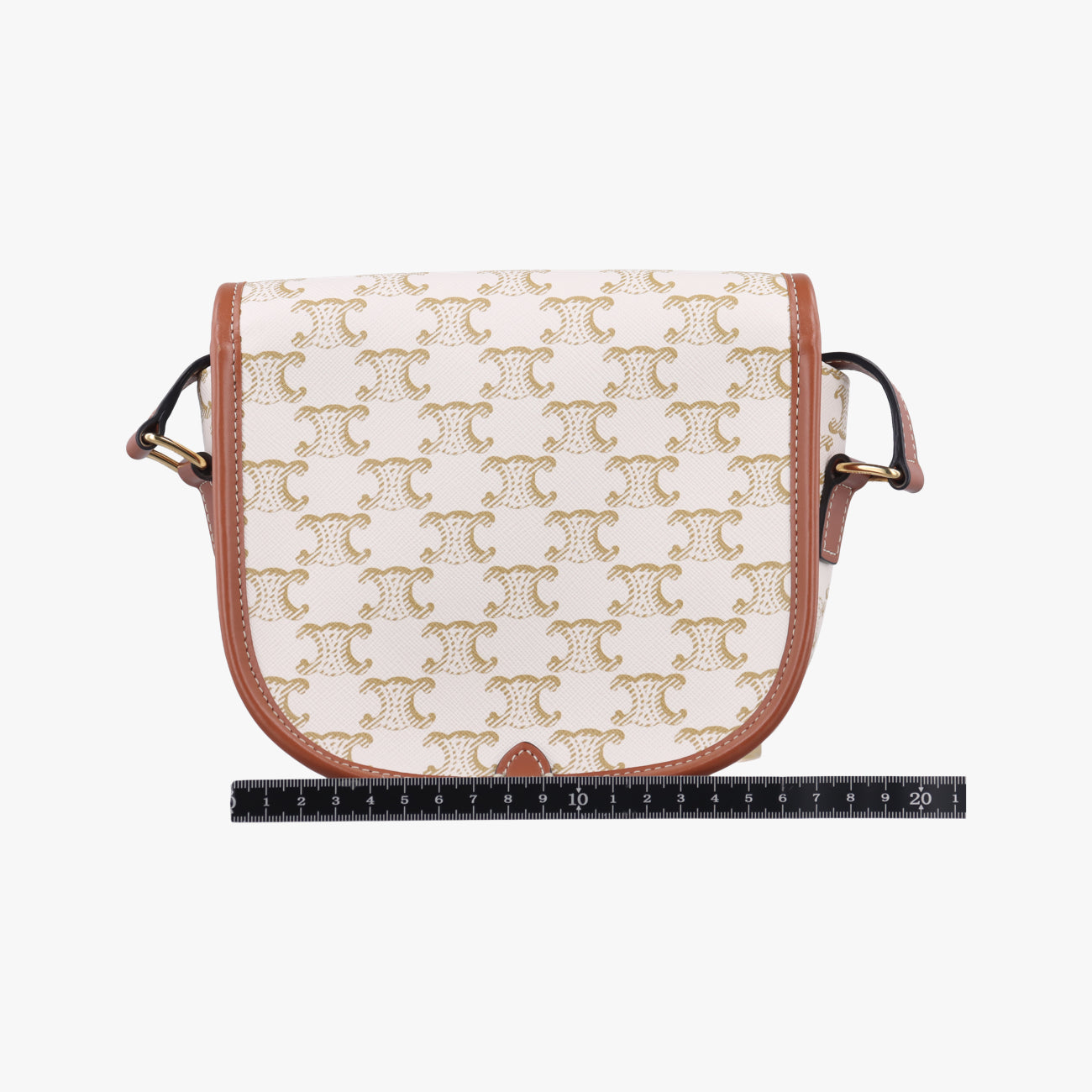 FOLCO Triomphe White×brown PVC coated canvas  U-CU-0241ファルコ トリオンフ ホワイト×ブラウン PVCコーティングキャンバス  U-CU-0241