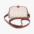 FOLCO Triomphe White×brown PVC coated canvas  U-CU-0241ファルコ トリオンフ ホワイト×ブラウン PVCコーティングキャンバス  U-CU-0241