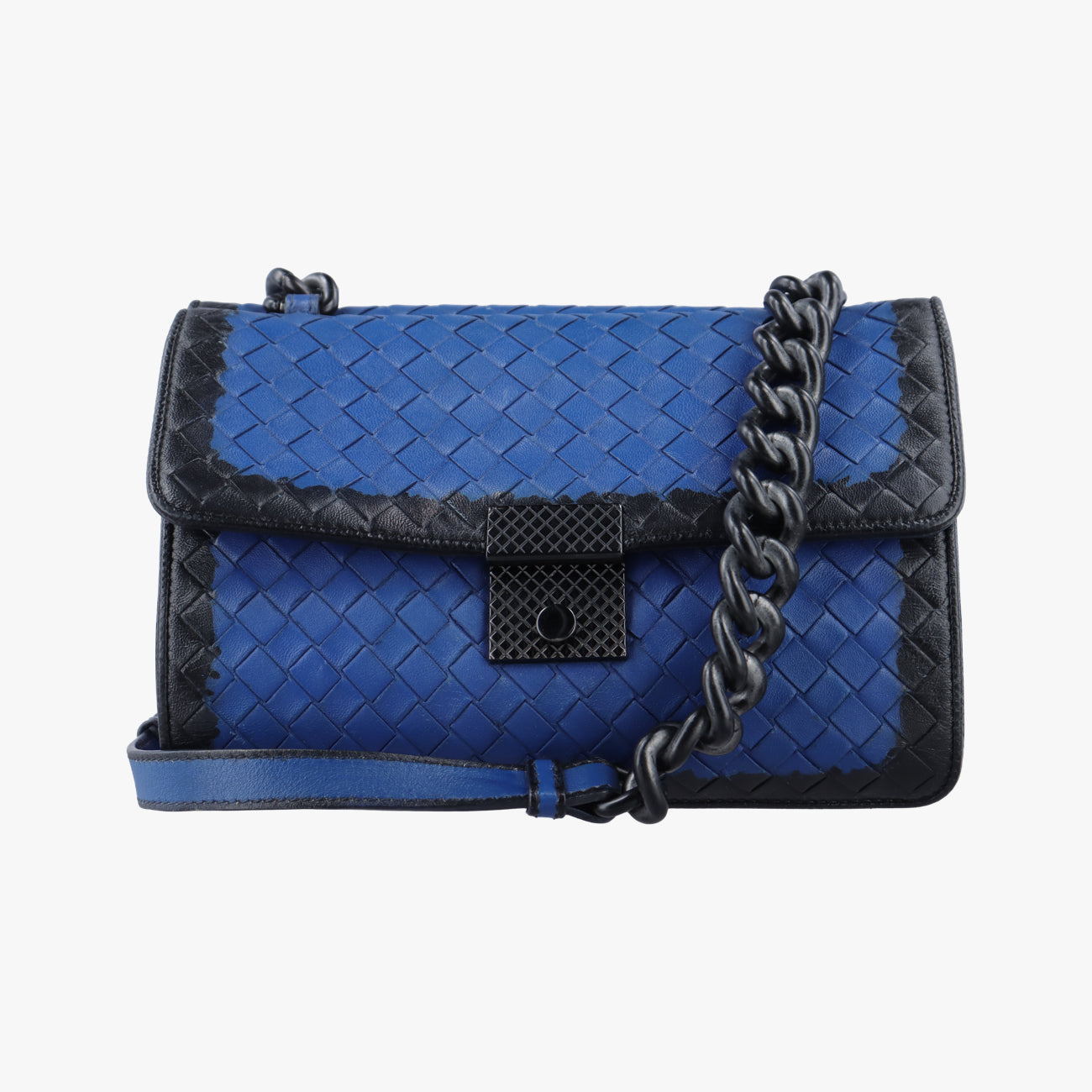 Interecciato Mini Glass Blue lambskin  B02831997Qイントレチャート ブルー ラムスキン  B02831997Q