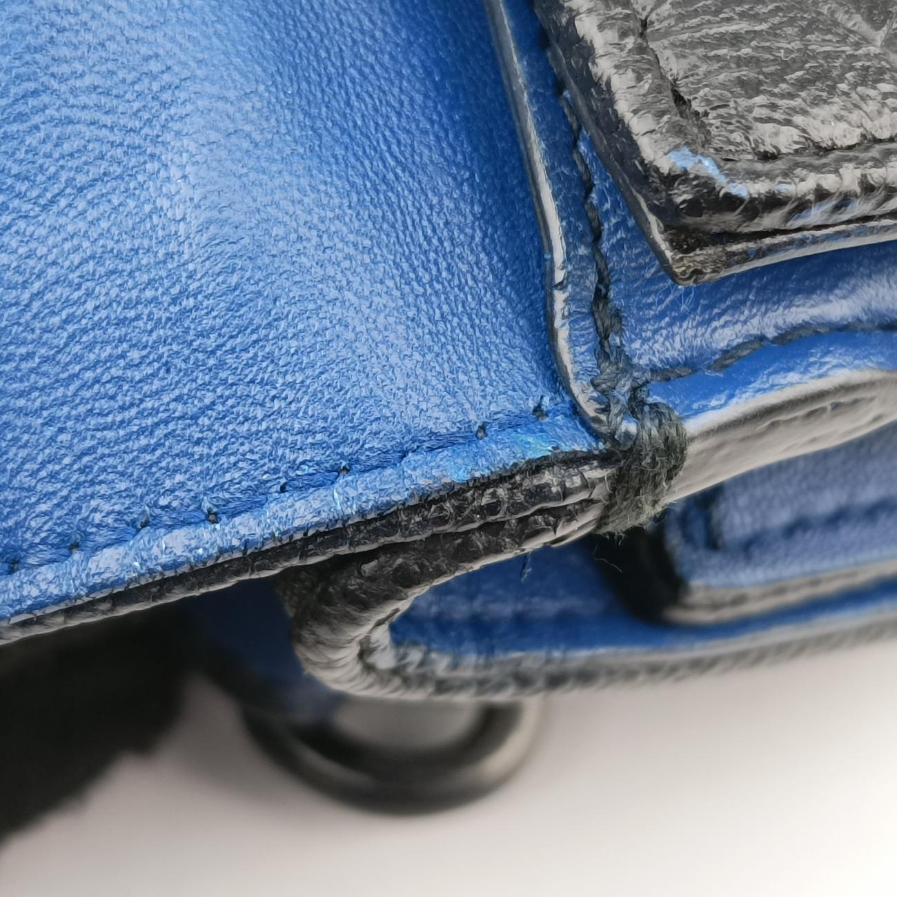 Interecciato Mini Glass Blue lambskin  B02831997Qイントレチャート ブルー ラムスキン  B02831997Q