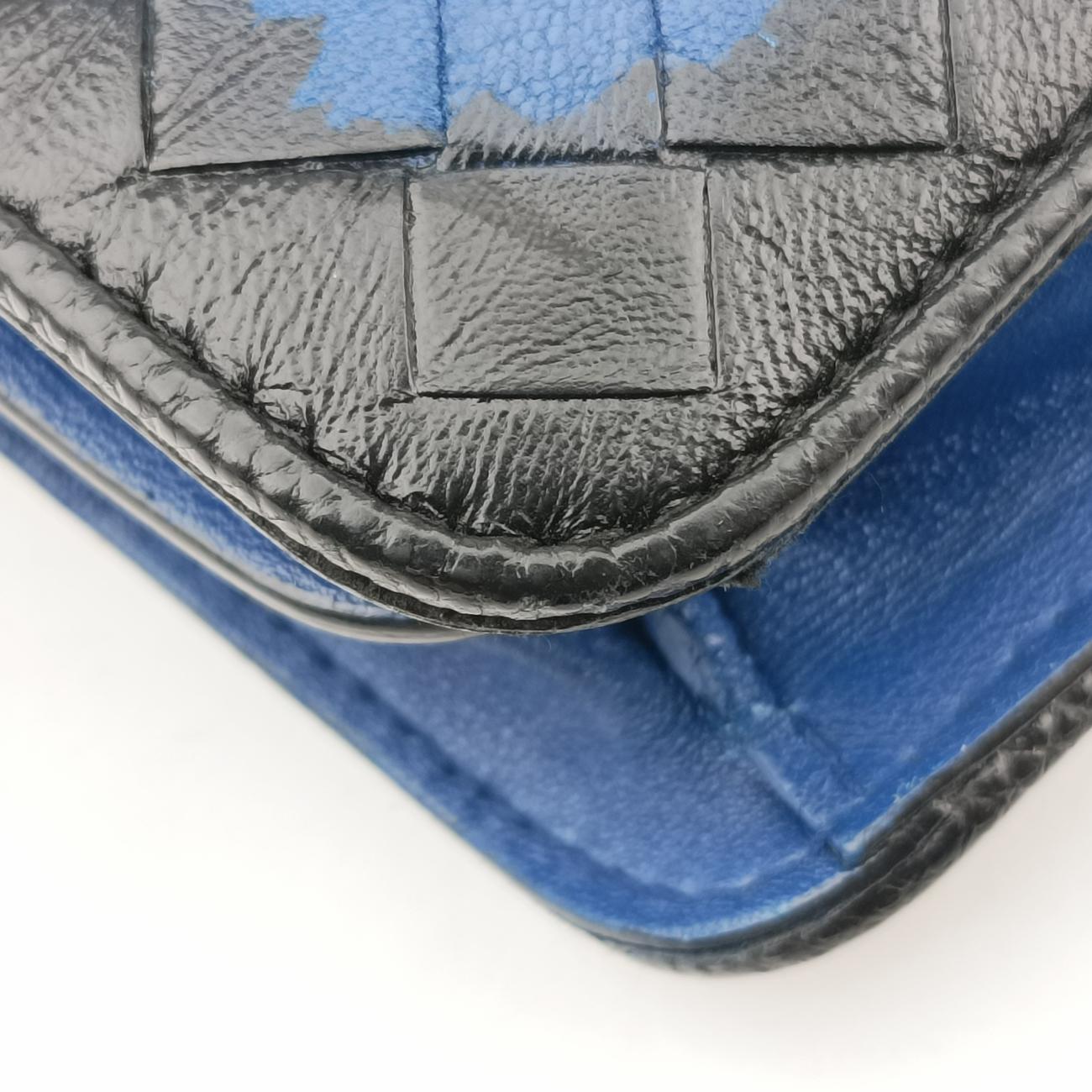 Interecciato Mini Glass Blue lambskin  B02831997Qイントレチャート ブルー ラムスキン  B02831997Q