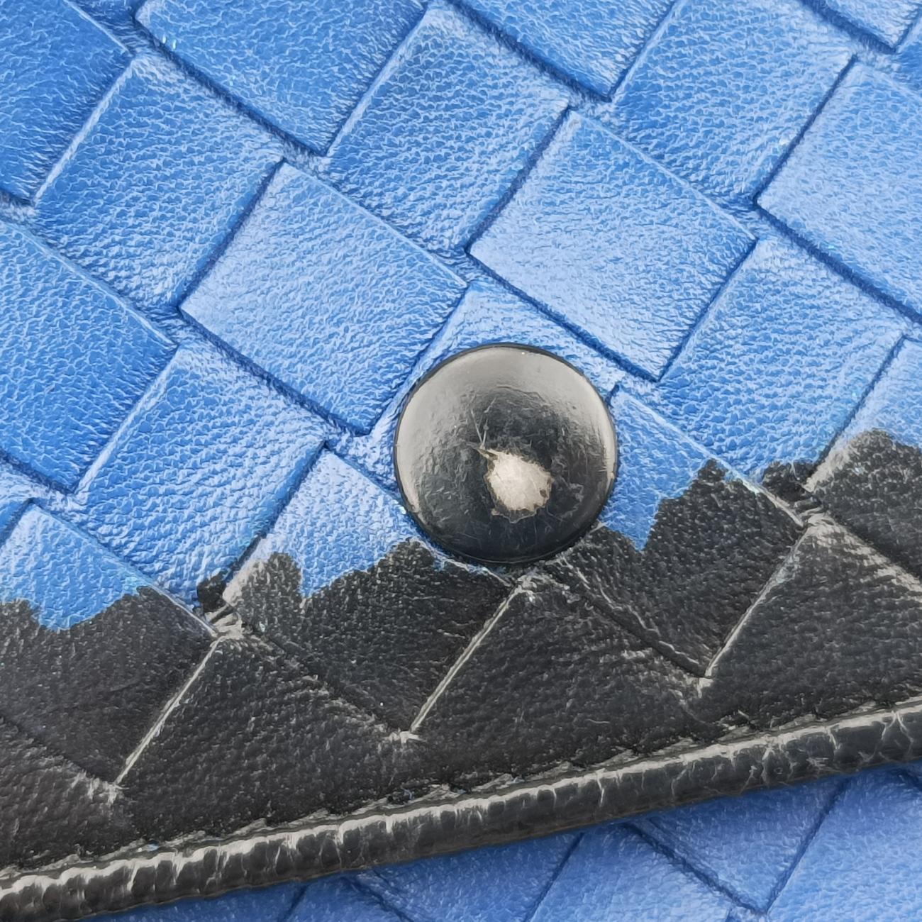Interecciato Mini Glass Blue lambskin  B02831997Qイントレチャート ブルー ラムスキン  B02831997Q