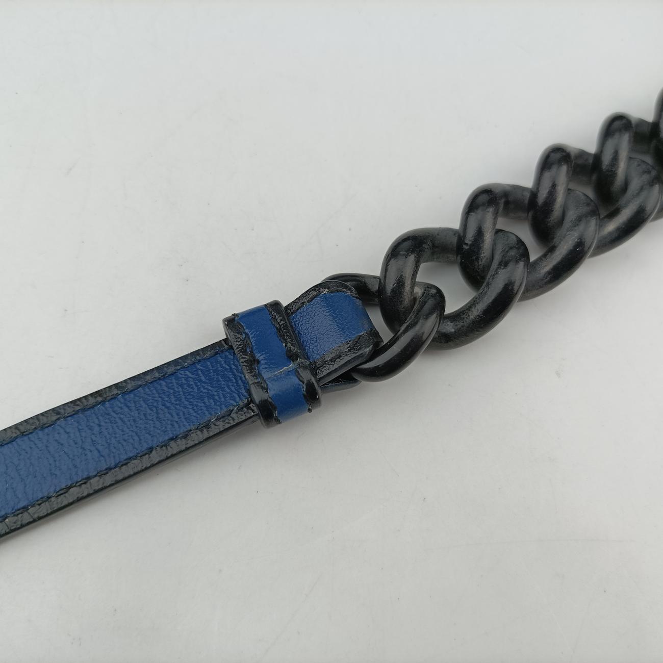 Interecciato Mini Glass Blue lambskin  B02831997Qイントレチャート ブルー ラムスキン  B02831997Q