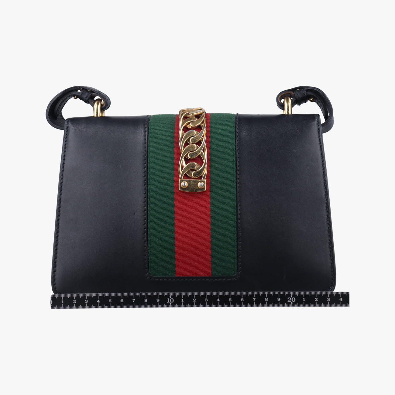 Sylvie Black×green×red Leather 421882 H020496257シルヴィ ブラック×グリーン×レッド レザー 421882 H020496257