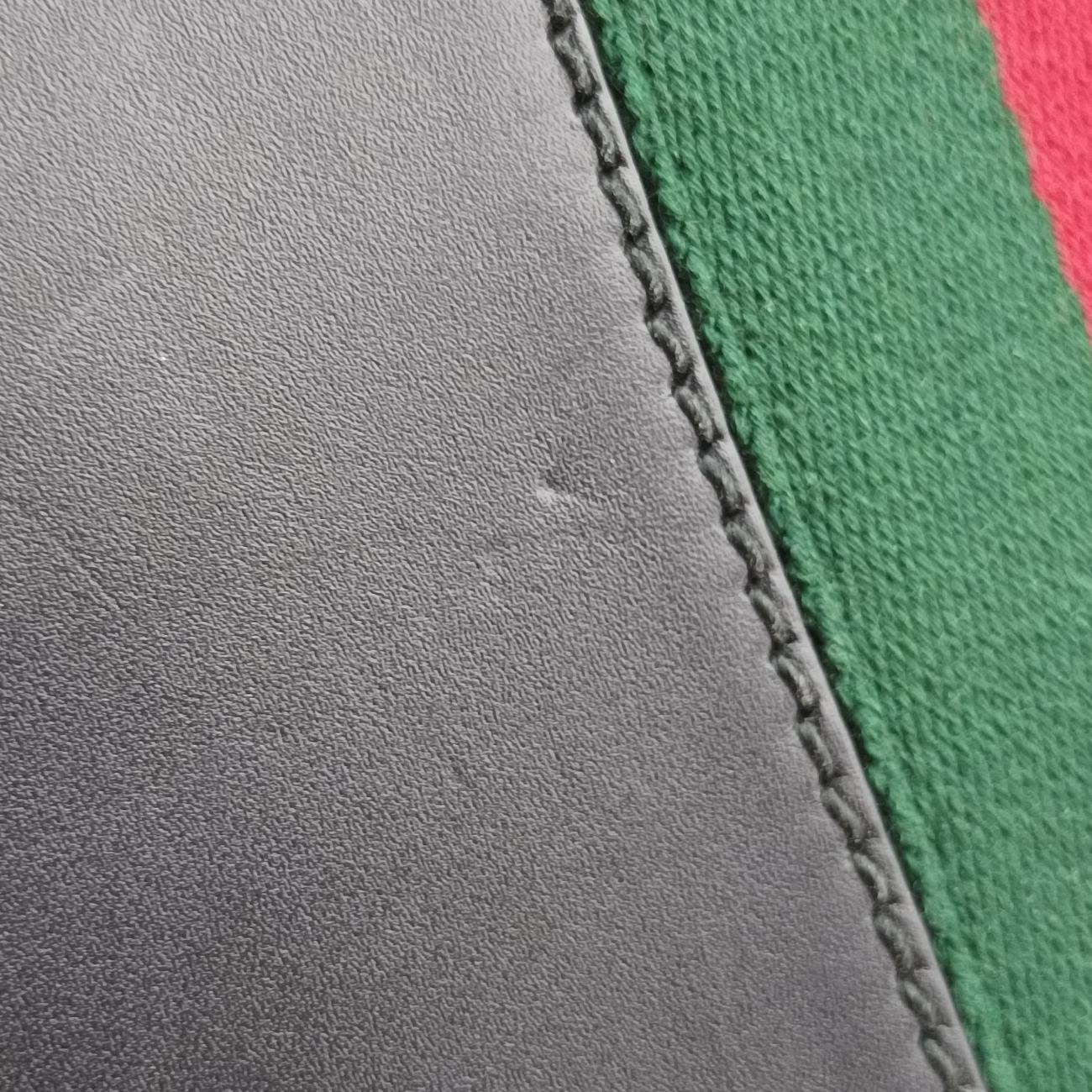 Sylvie Black×green×red Leather 421882 H020496257シルヴィ ブラック×グリーン×レッド レザー 421882 H020496257