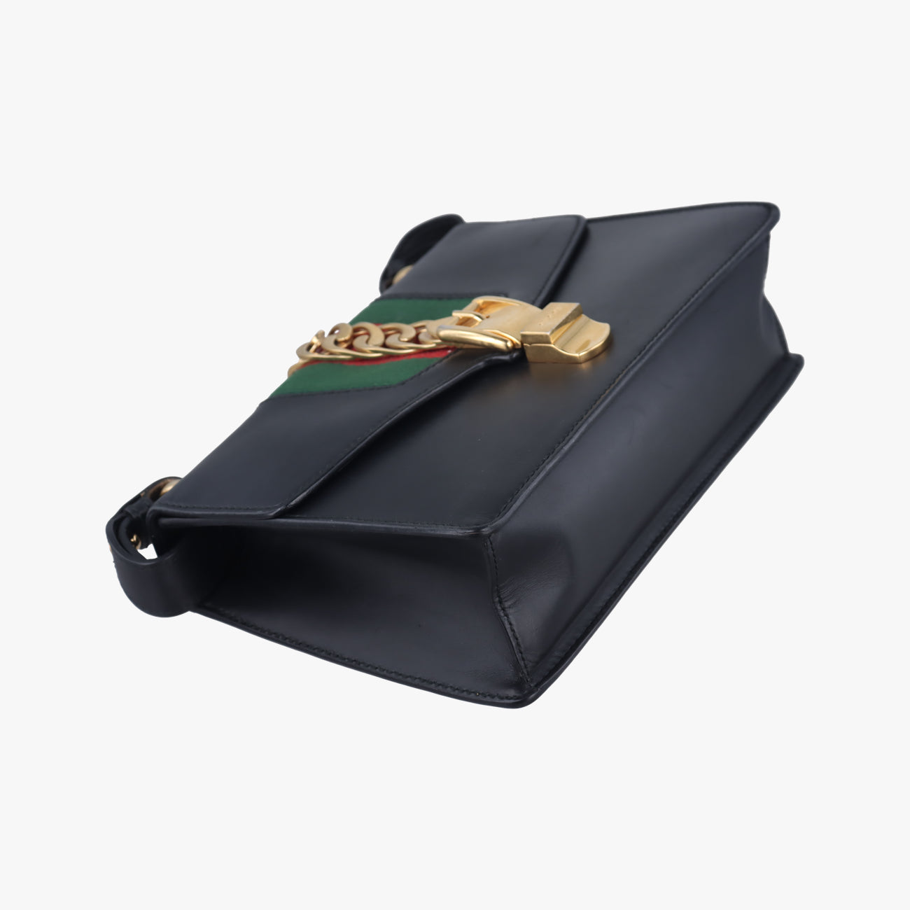 Sylvie Black×green×red Leather 421882 H020496257シルヴィ ブラック×グリーン×レッド レザー 421882 H020496257